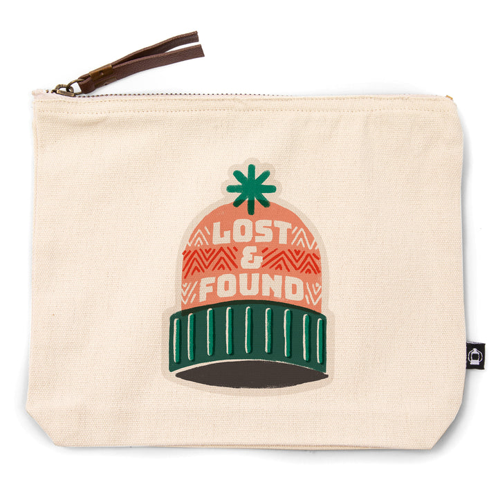 Snow Patrol Series, Lost And Found,, Organic Cotton Zipper Pouch, Go Bag