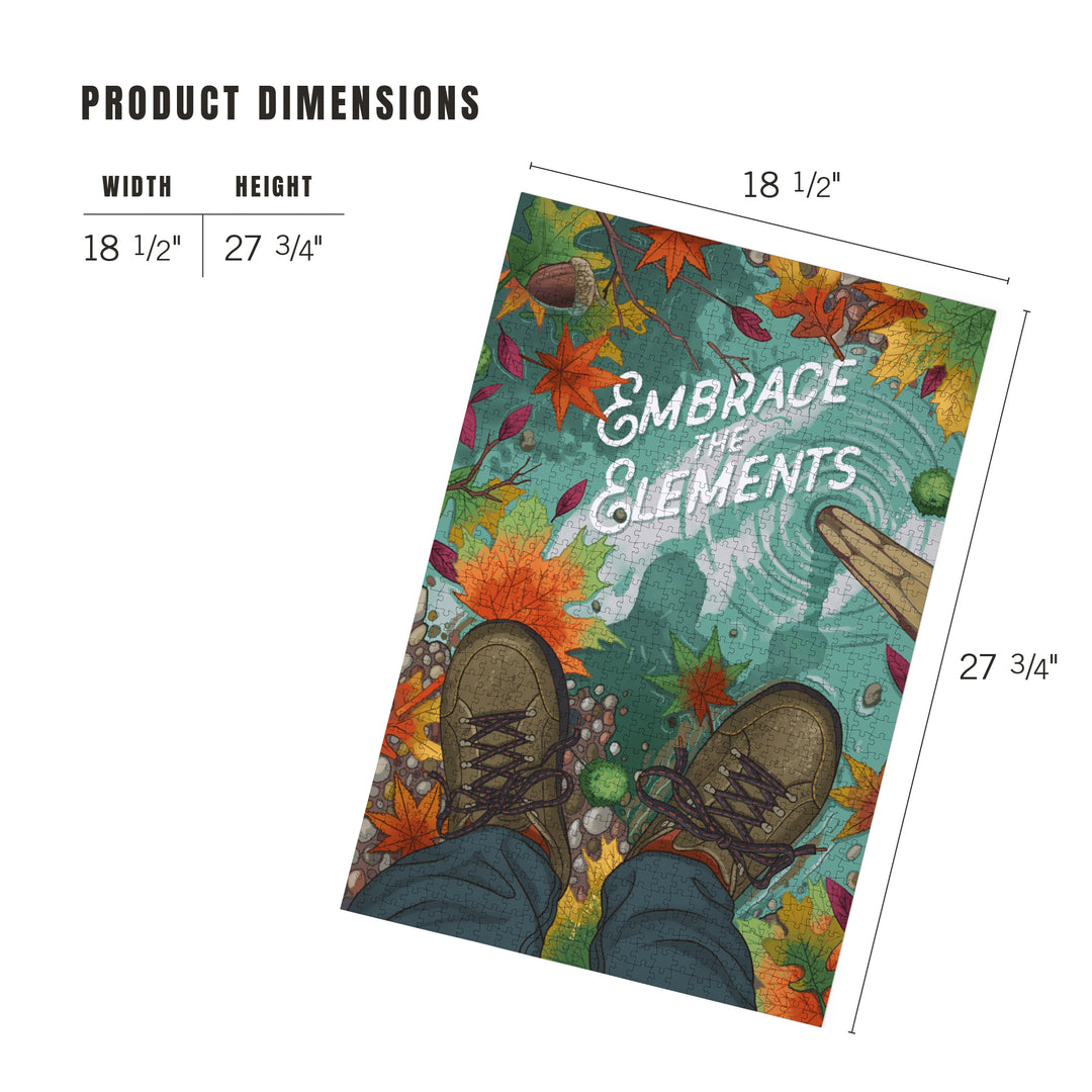 Outdoor Activity, Hiking Closeups, Fall Colors, 1000 Piece Jigsaw Puzzle