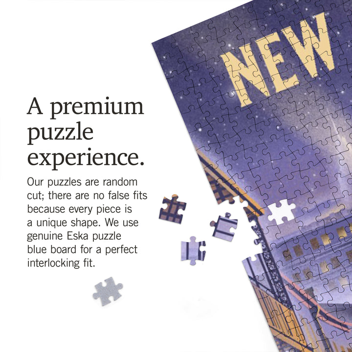 New Orleans, Louisiana, Bourbon Street Litho, Jigsaw Puzzle