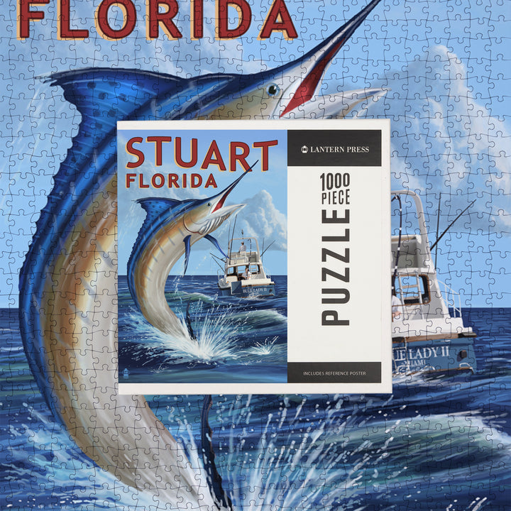 Stuart, Florida, Marlin Fishing Scene, Jigsaw Puzzle