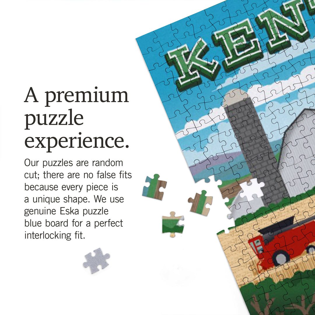 Kentucky, Retro Countryside, Jigsaw Puzzle