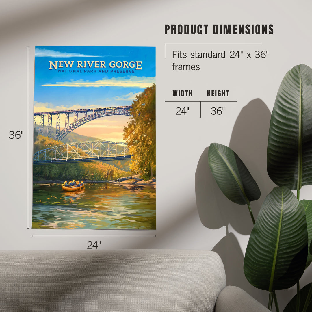 New River Gorge National Park and Preserve, Oil Painting, Art & Giclee Prints