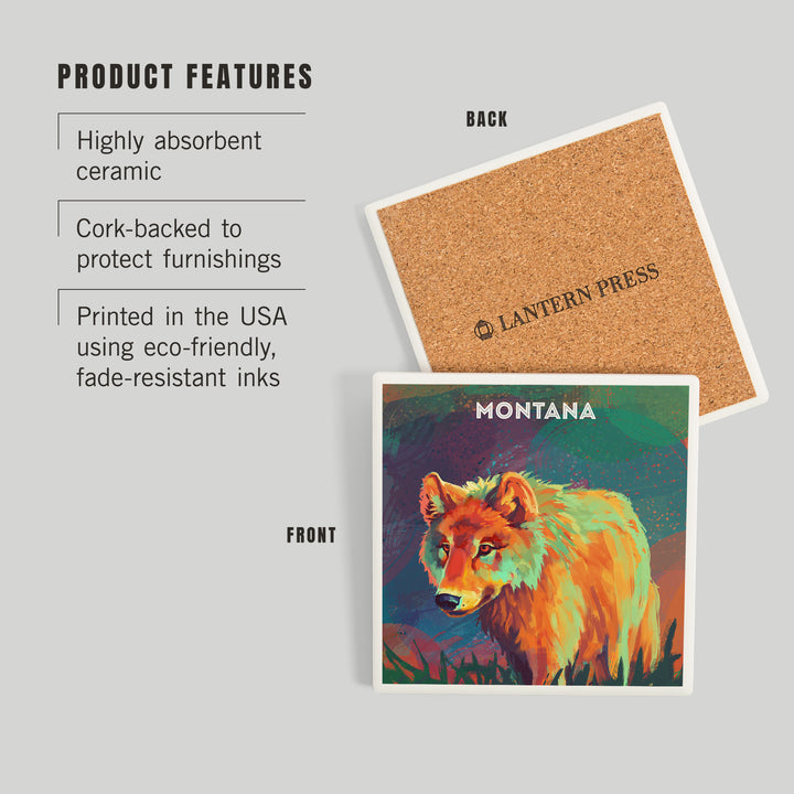 Montana, Vivid, Gray Wolf, Coasters