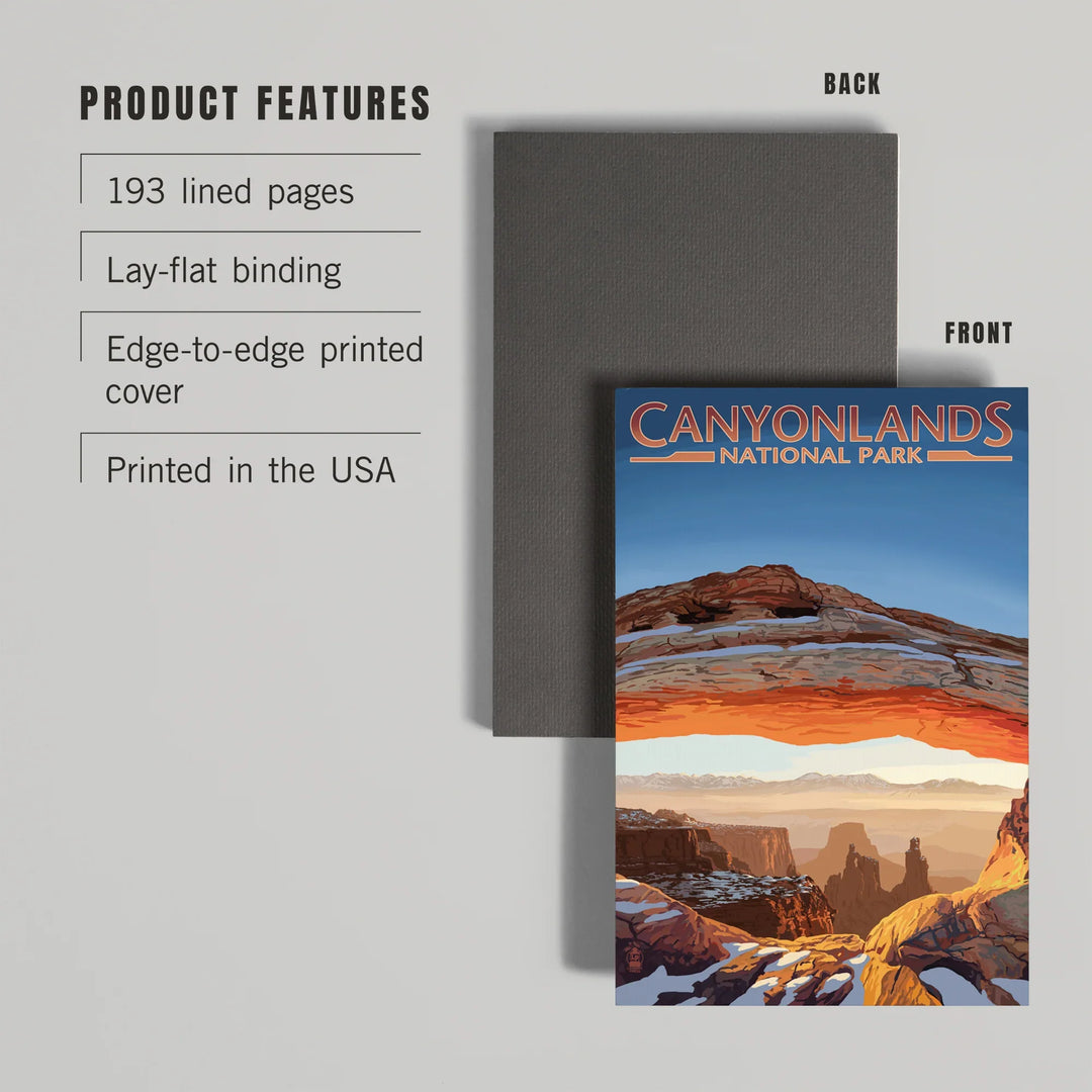 Lined 6x9 Journal, Canyonlands National Park, Utah, Arch, Painterly Series, Lay Flat, 193 Pages, FSC paper