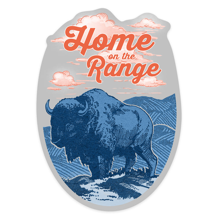 Blue Buffalo, Home on the Range, Contour, Vinyl Sticker