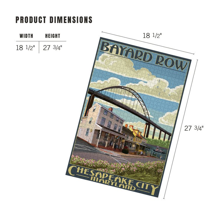 Bayard Row, Chesapeake City, Maryland, Jigsaw Puzzle