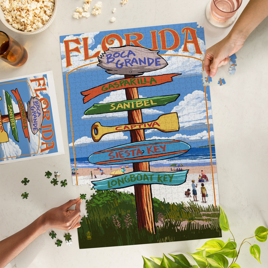 Boca Grande, Florida, Sign Destinations, Jigsaw Puzzle