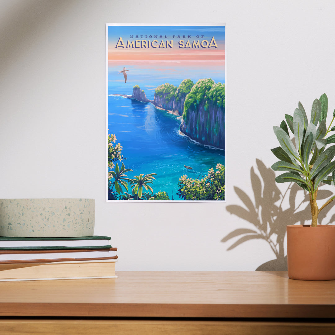 National Park of American Samoa, Oil Painting, Art & Giclee Prints