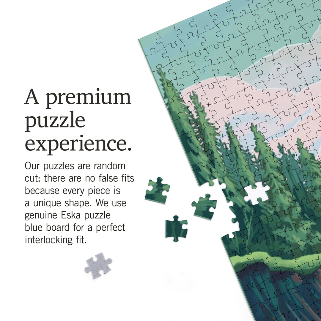 Seek Adventure, River Rafting, Evergreens, Jigsaw Puzzle
