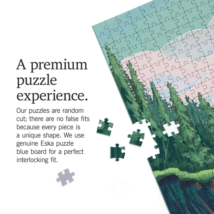 Seek Adventure, River Rafting, Evergreens, Jigsaw Puzzle