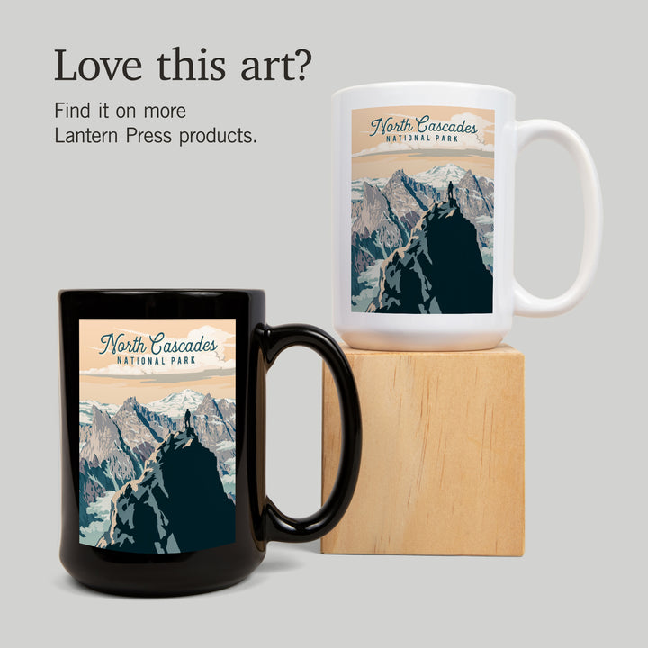 North Cascades National Park, Washington, Painterly National Park Series, Ceramic Mug