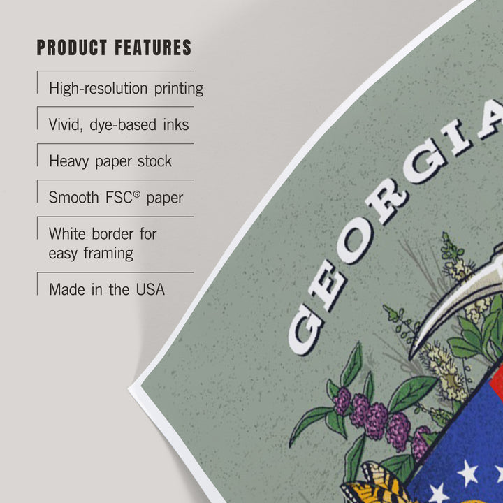 Georgia, State Treasure Trove, Art & Giclee Prints