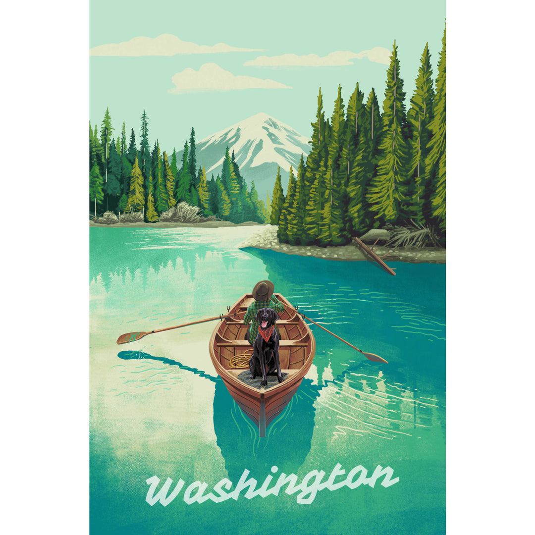 Washington, Quiet Explorer, Boating, Mountain canvas art