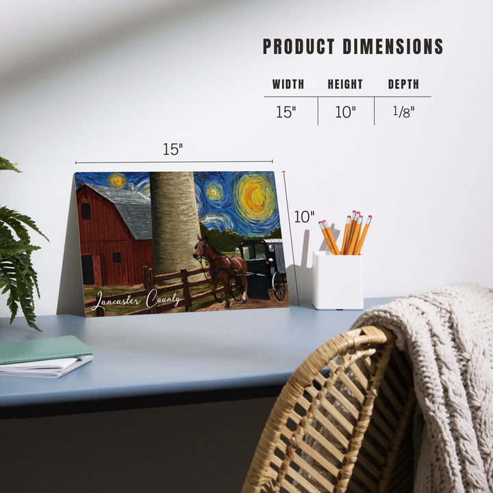 Lancaster County, Pennsylvania, Starry Night, Wood Sign and Postcards