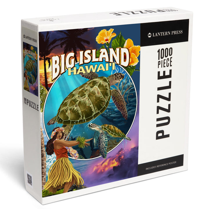 Big Island, Hawaii, Big Island Montage, 1000 Piece Jigsaw Puzzle