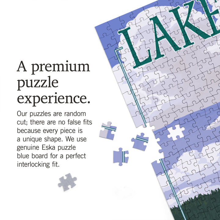 Lake Tahoe, Kayakers in Secret Cove, Jigsaw Puzzle