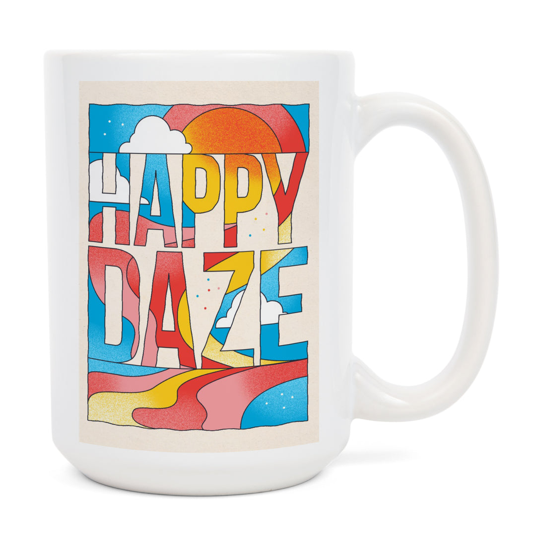 70s Sunshine Collection, Happy Daze, Ceramic Mug
