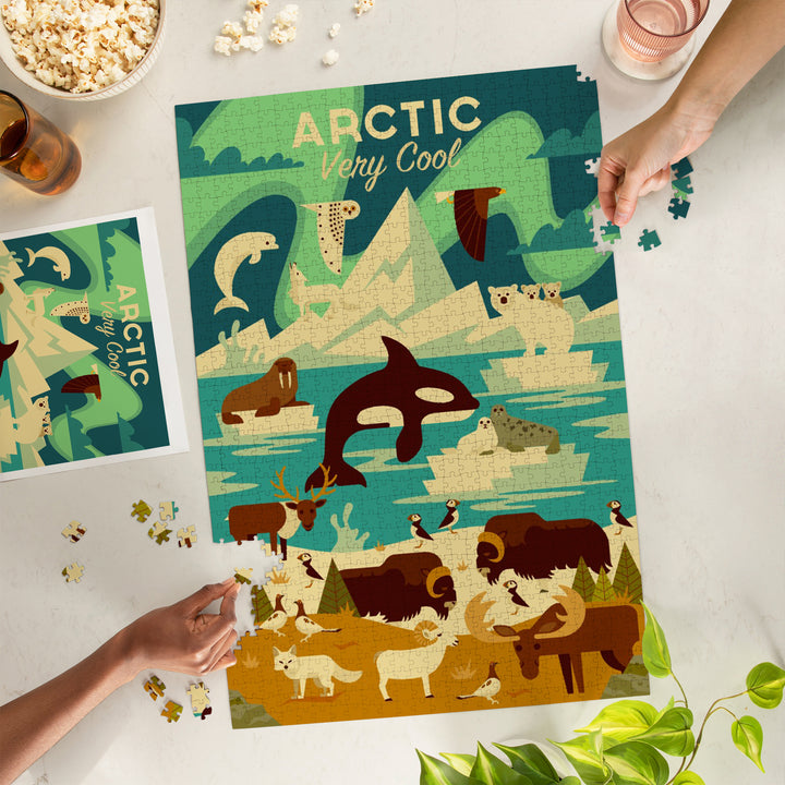 Arctic, Very Cool, Geometric, Jigsaw Puzzle