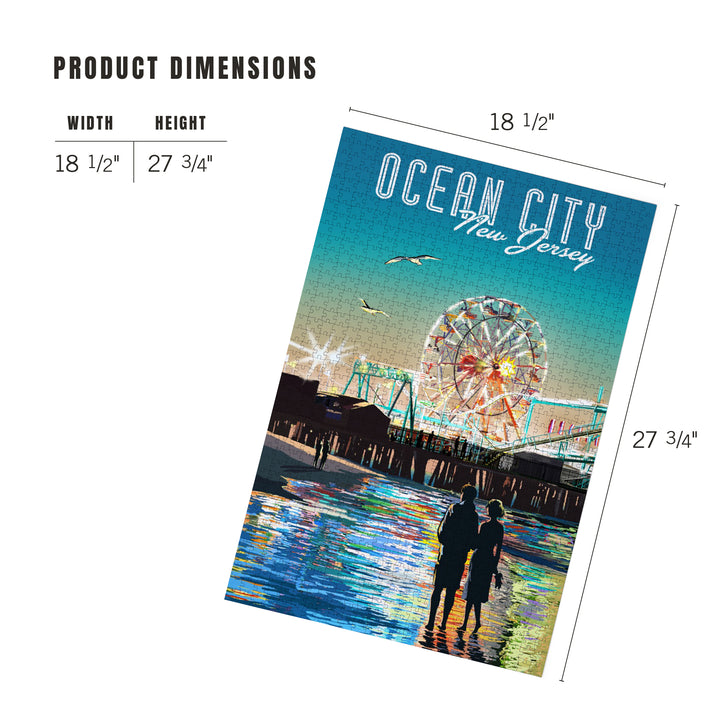 Ocean City, New Jersey, Twilight Pier, 1000 Piece Jigsaw Puzzle