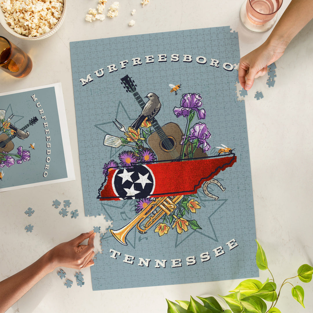 Murfreesboro, Tennessee, State Treasure Trove, 1000 Piece Jigsaw Puzzle