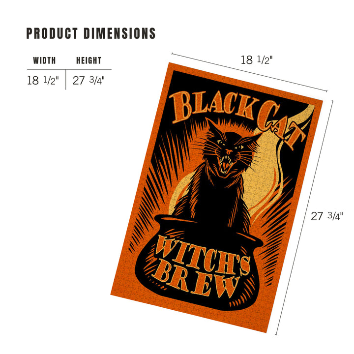 Halloween, Black Cat Witch's Brew, 1000 Piece Jigsaw Puzzle