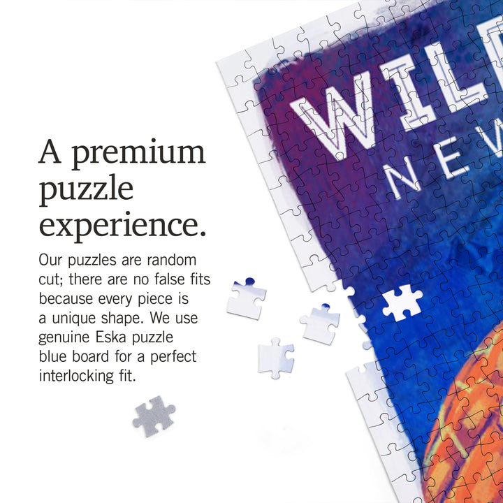 Wildwood, New Jersey, Vivid, Sea Turtle, 1000 Piece Jigsaw Puzzle