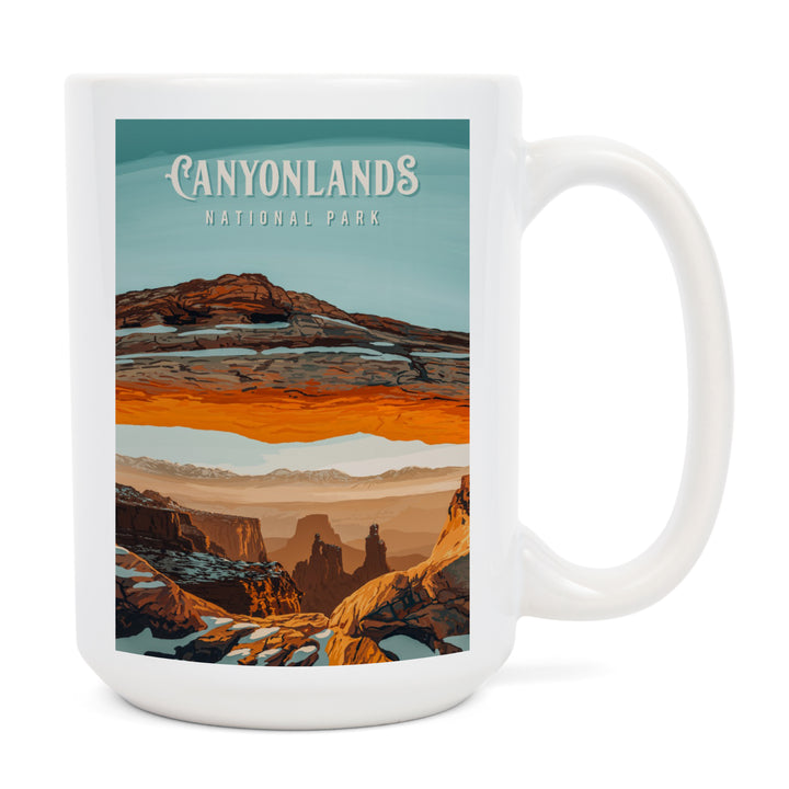 Canyonlands National Park, Utah, Painterly National Park Series, Ceramic Mug