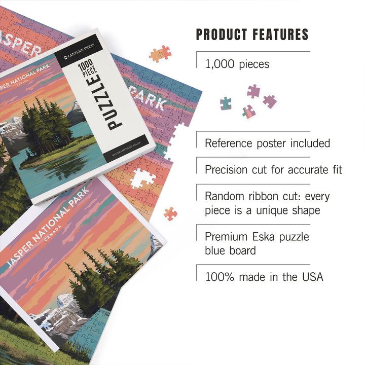 Jasper National Park, Canada, 1000 Piece Jigsaw Puzzle