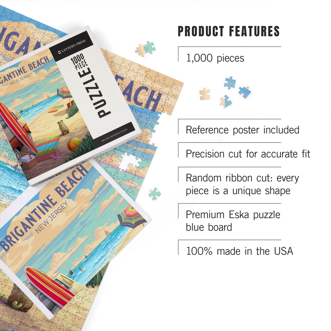 Brigantine Beach, New Jersey, Beach Activities, Jigsaw Puzzle