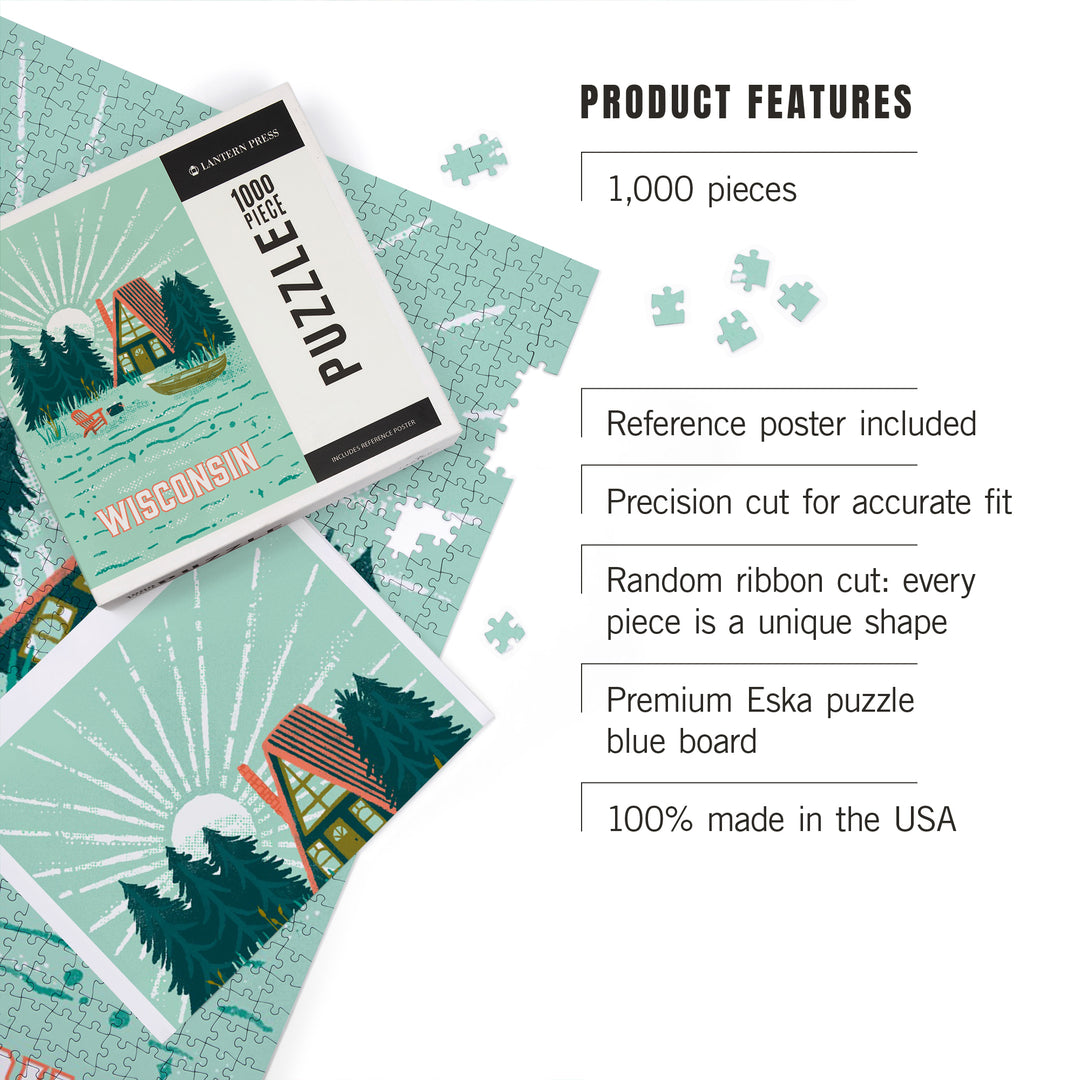 Wisconsin, Lake Life Series, Lake Life, 1000 Piece Jigsaw Puzzle