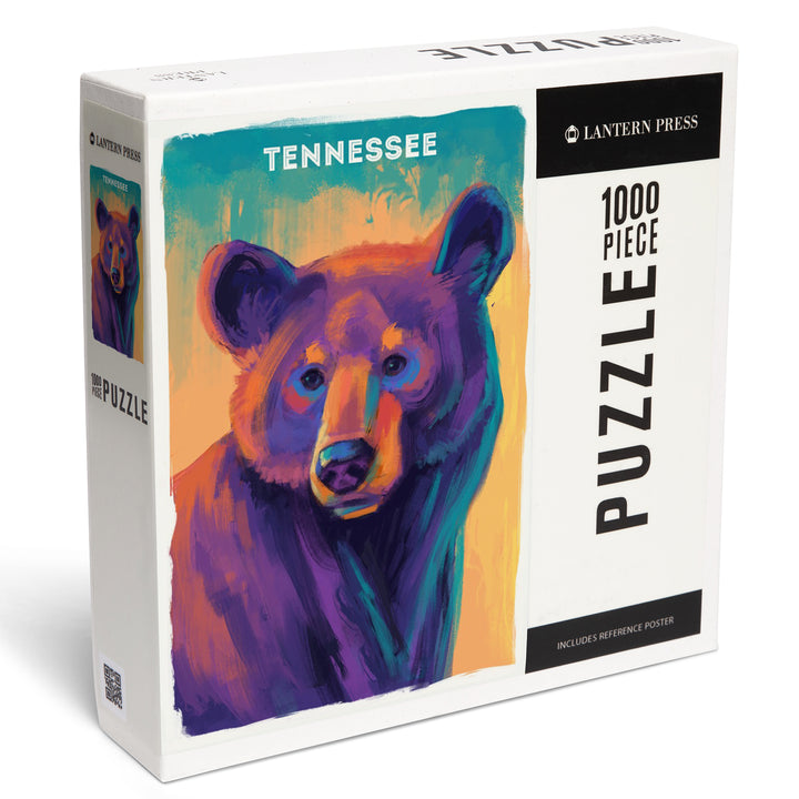 Tennessee, Vivid, Black Bear, 1000 Piece Jigsaw Puzzle