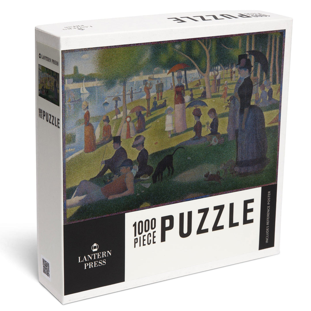 A Sunday Afternoon (Artist: Georges-Pierre Seurat) c. 1884, Masterpiece Classic, Jigsaw Puzzle Puzzle Lantern Press 
