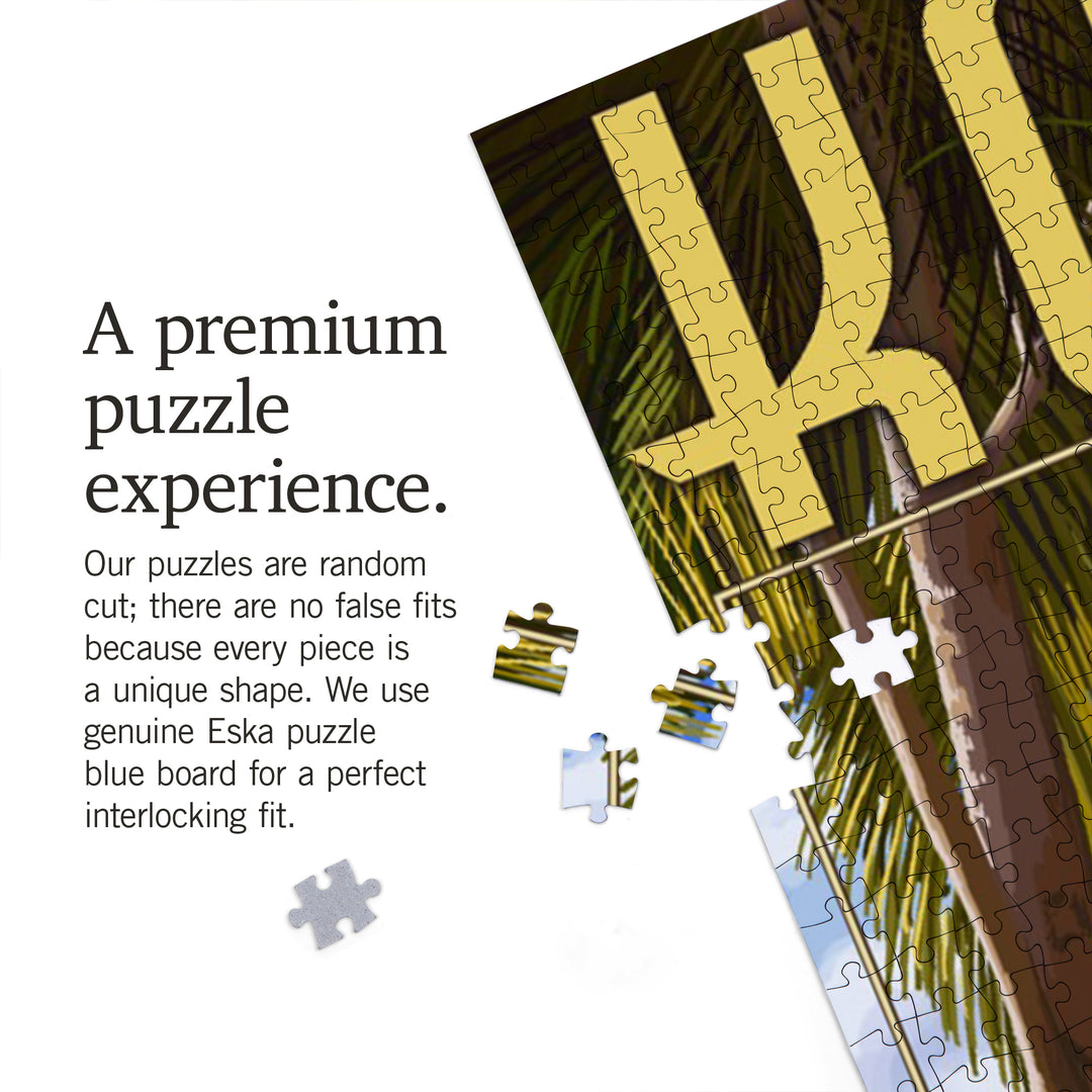 Kona, Hawaii, Hammock and Palms, Jigsaw Puzzle