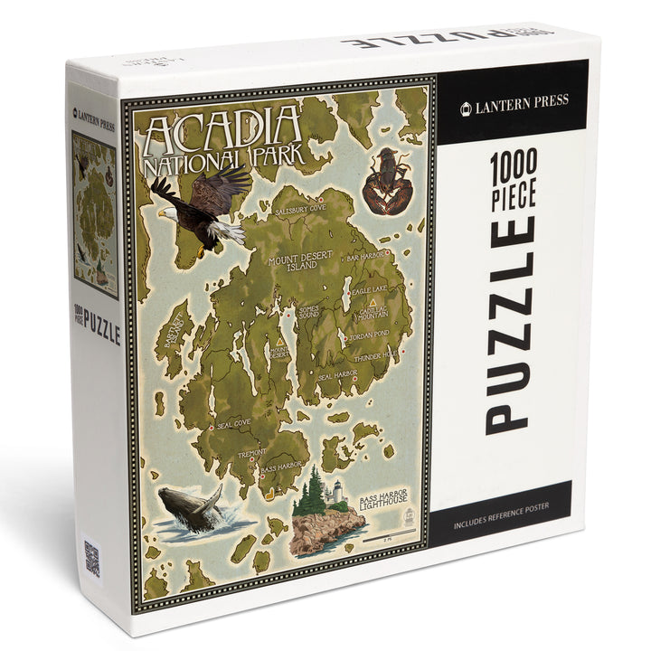Acadia National Park, Maine, Map, Jigsaw Puzzle