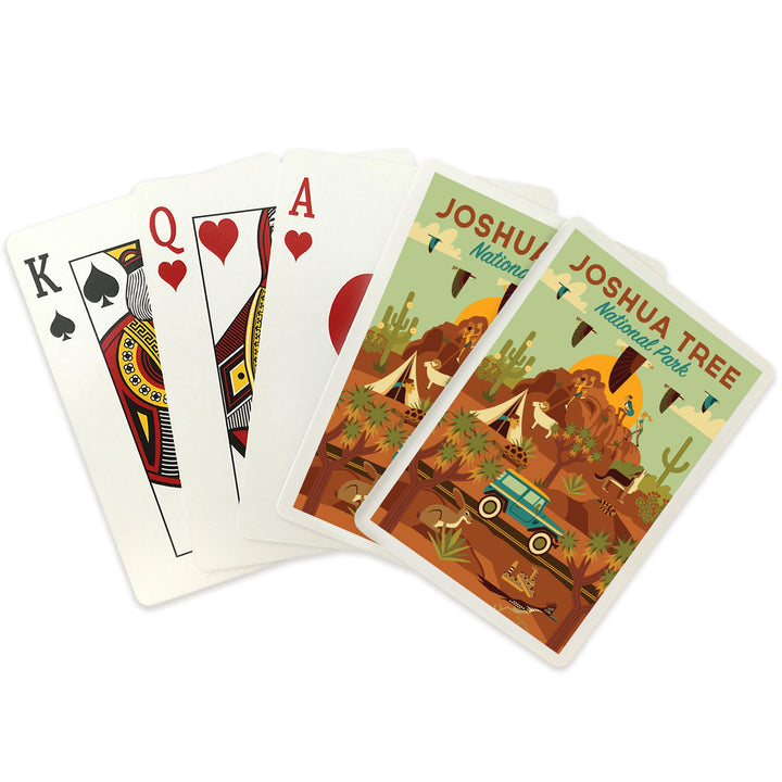 Playing Cards, Joshua Tree National Park Geometric, 52 Card Deck with Jokers in Box, Unique Art