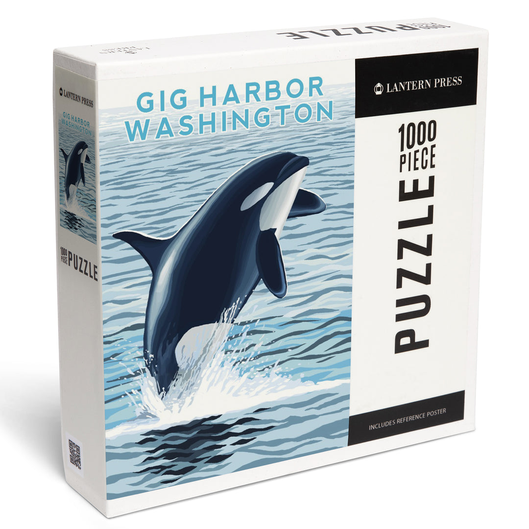 Gig Harbor, Washington, Orca Whale Jumping, Jigsaw Puzzle