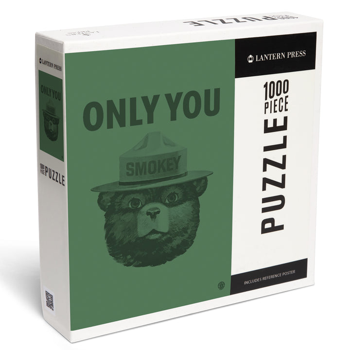 Smokey Bear Only You Duotone, Jigsaw Puzzle
