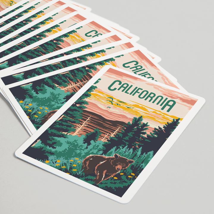 Playing Cards, California, Explorer Series, Bear, 52 Card Deck with Jokers in Box, Unique Art