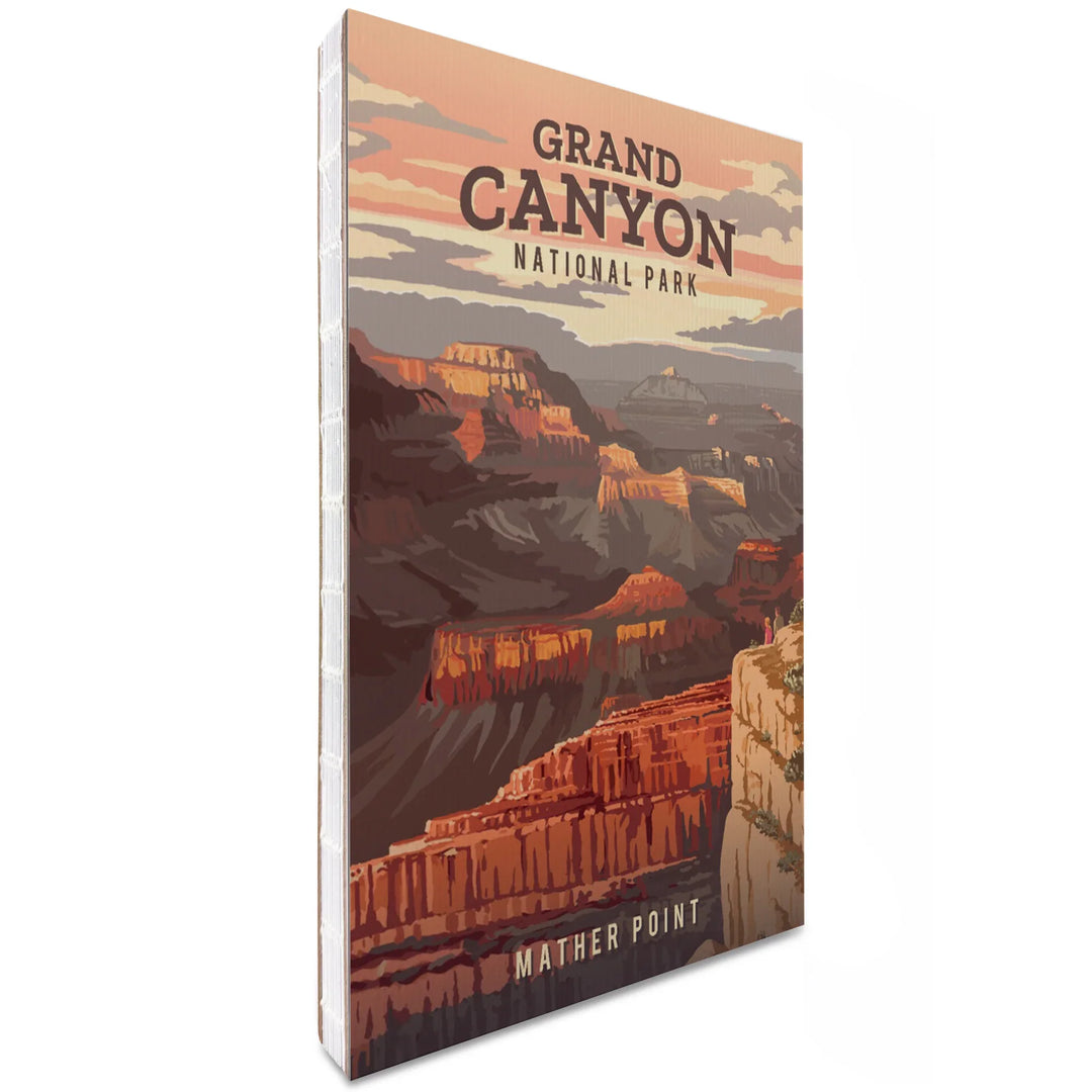 Lined 6x9 Journal, Grand Canyon National Park, Arizona, Painterly National Park Series, Lay Flat, 193 Pages, FSC paper