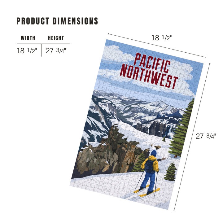 Pacific Northwest, Painterly, Enjoy The View, 1000 Piece Jigsaw Puzzle