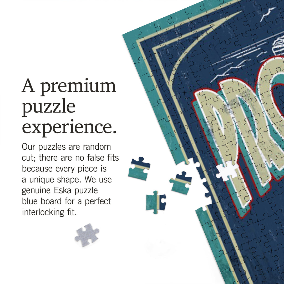 Providence, Rhode Island, Lobster Vintage Sign, 1000 Piece Jigsaw Puzzle