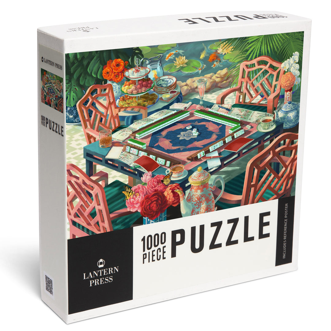 Oil Painting, Mahjong Life, 1000 Piece Jigsaw Puzzle