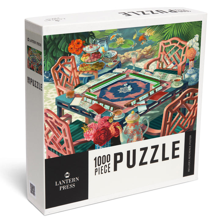 Oil Painting, Mahjong Life, 1000 Piece Jigsaw Puzzle