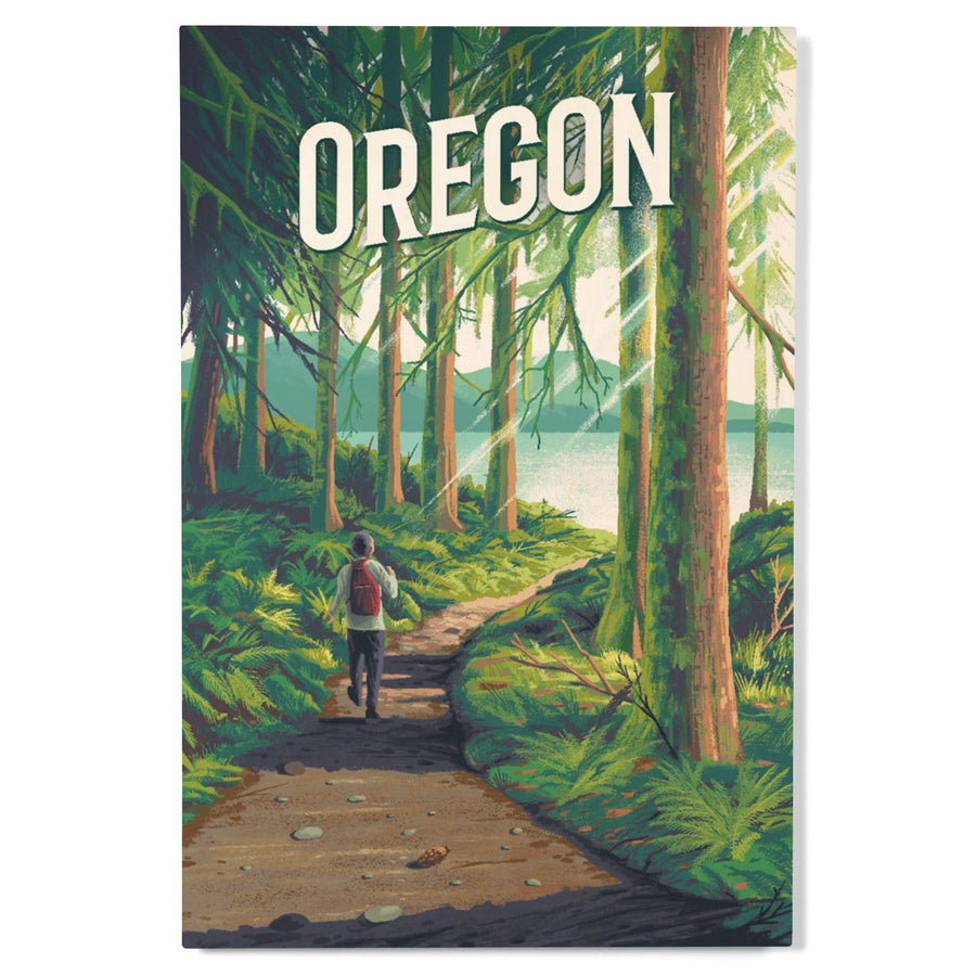 Oregon, Walk In The Woods, Day Hike wood signs and postcards