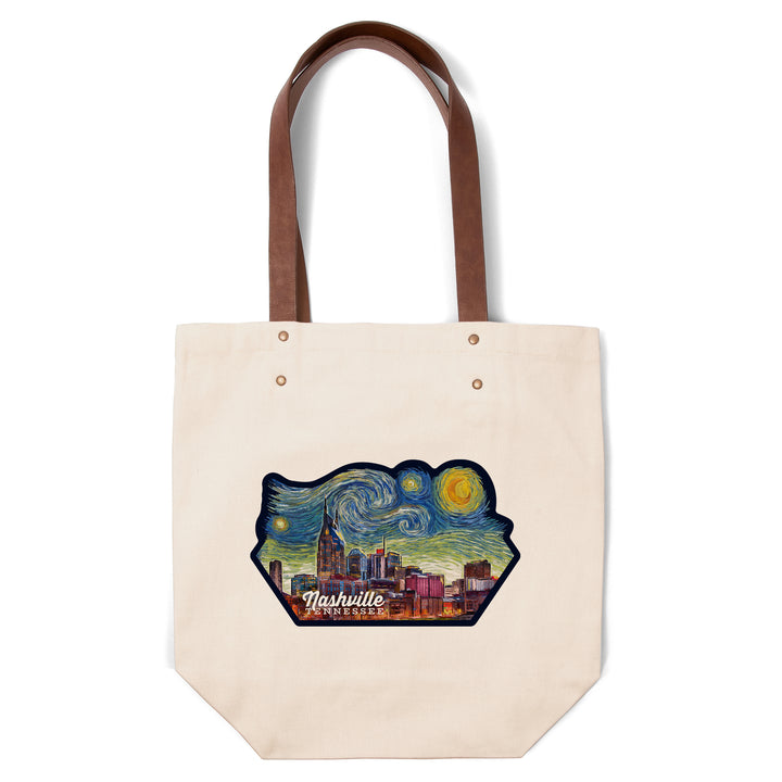 Nashville, Tennessee, Starry Night, Contour, Deluxe Tote