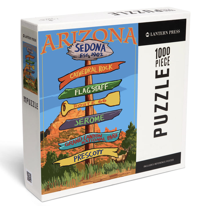 Sedona, Arizona, Destination Signpost, Jigsaw Puzzle