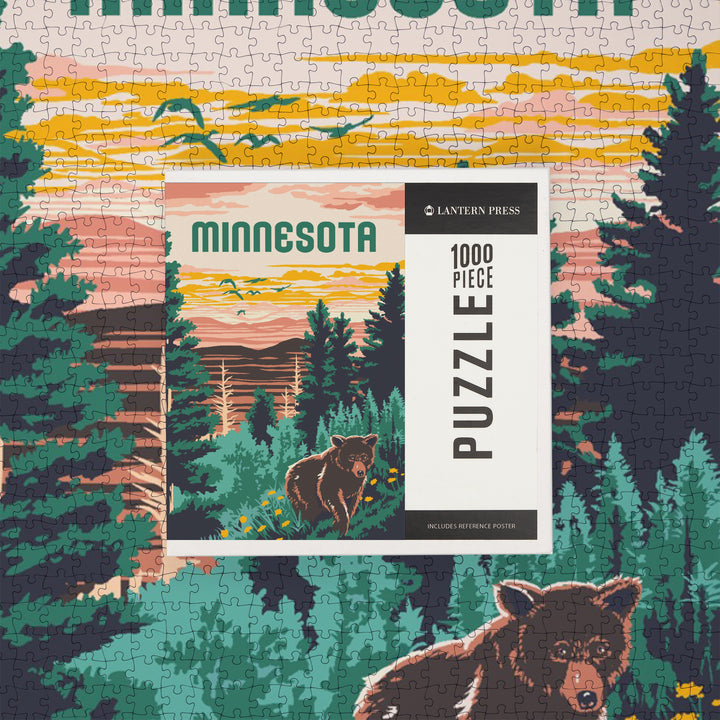 Minnesota, Explorer Series, 1000 Piece Jigsaw Puzzle
