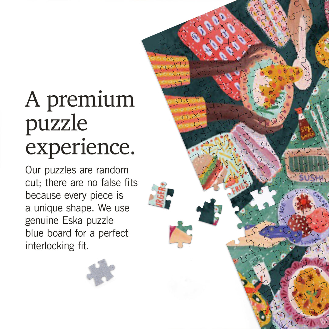 Global Table, Food of the World, 1000 Piece Jigsaw Puzzle