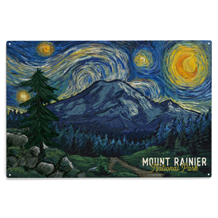 Mount Rainier National Park, Washington 114538, Wood Sign and Postcards
