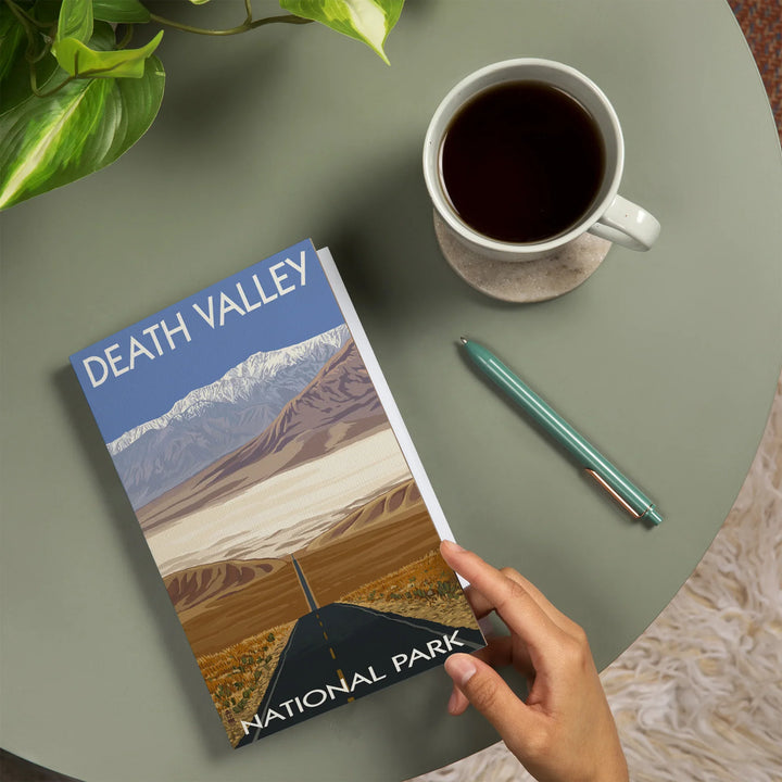 Lined 6x9 Journal, Death Valley National Park, California, Highway View, Lay Flat, 193 Pages, FSC paper